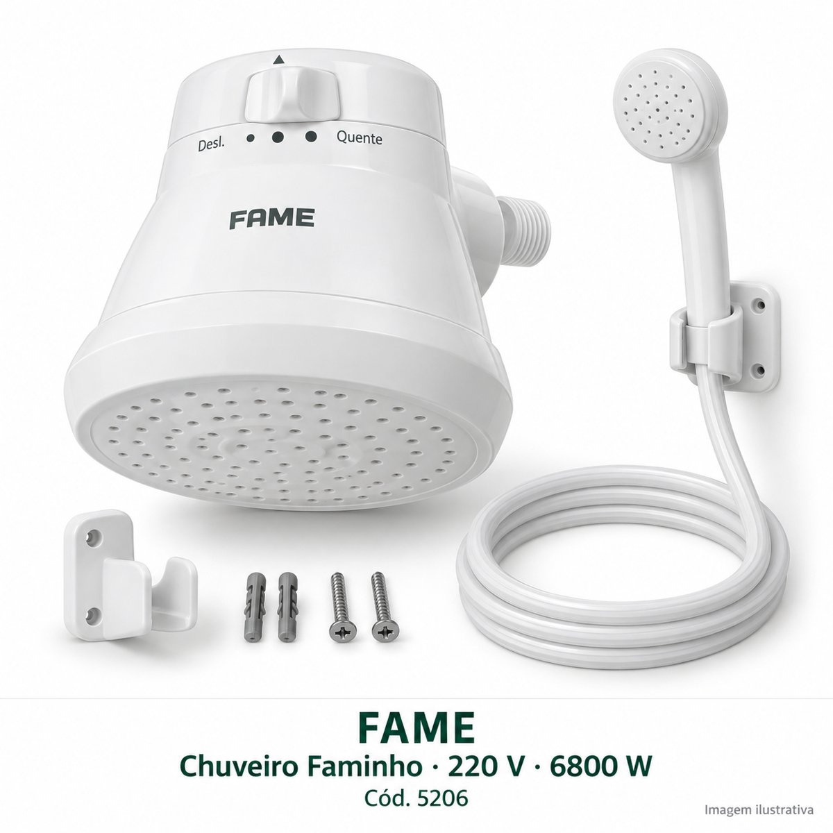 Chuveiro Fame Faminho 6800 w 220 v