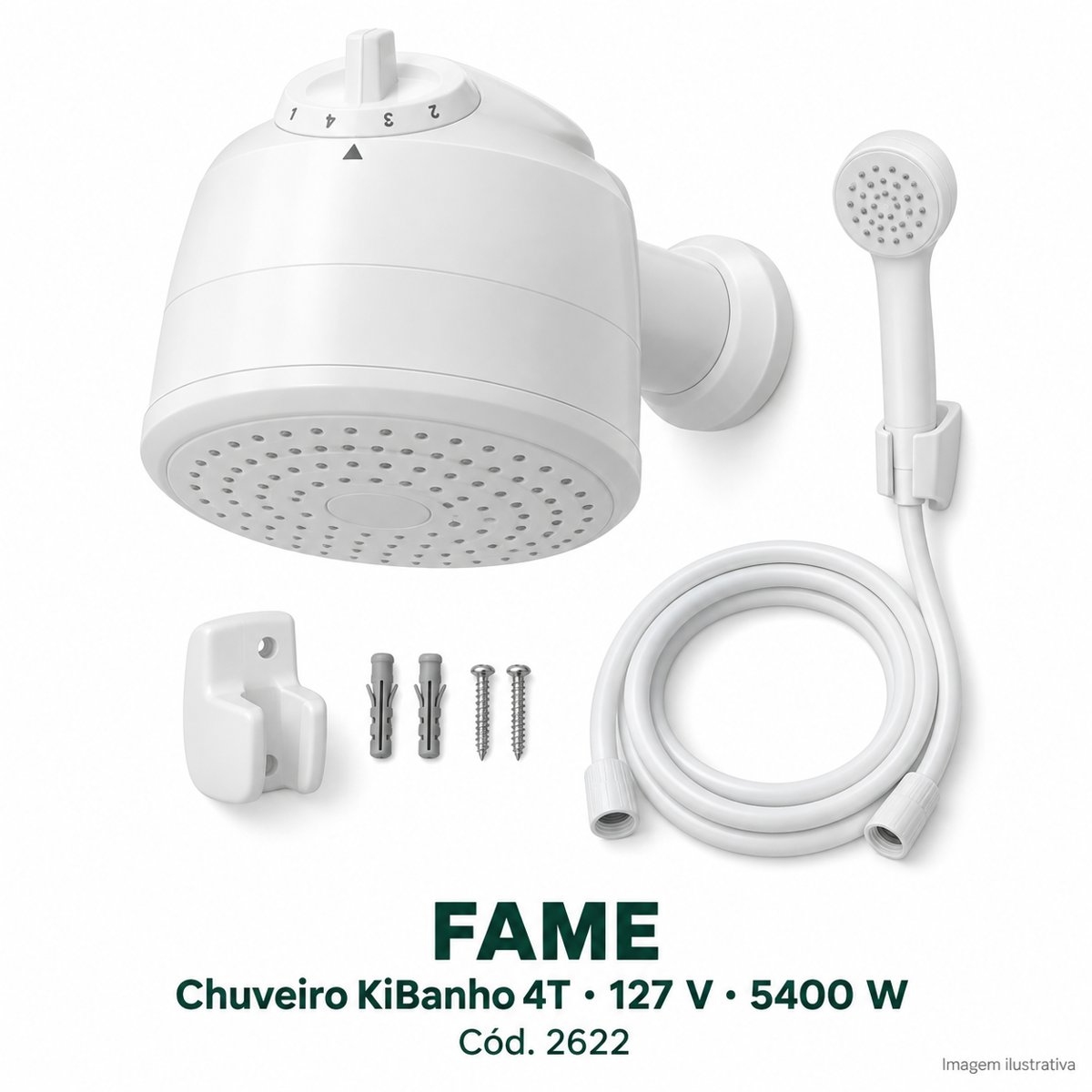 Chuveiro Fame Kibanho 127v 4T 5400W