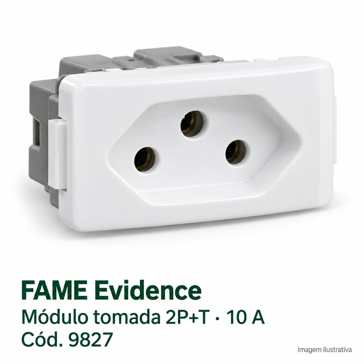 FAME Tomada modulo padrao 2P+T 10A