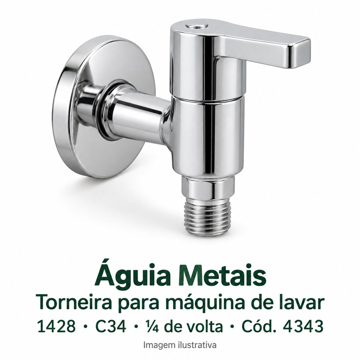 AGUIA Torn. p/ maq lavar 1428 C34 1/4 v