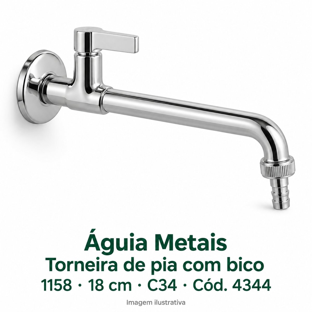 AGUIA Torn. pia 18cm 1158 c/ bico C34