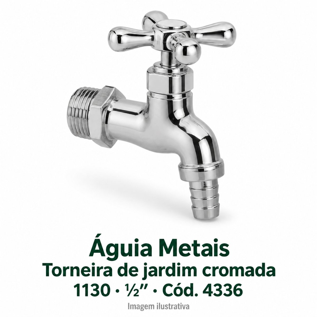 AGUIA Torneira jardim cromada 1130 1/2