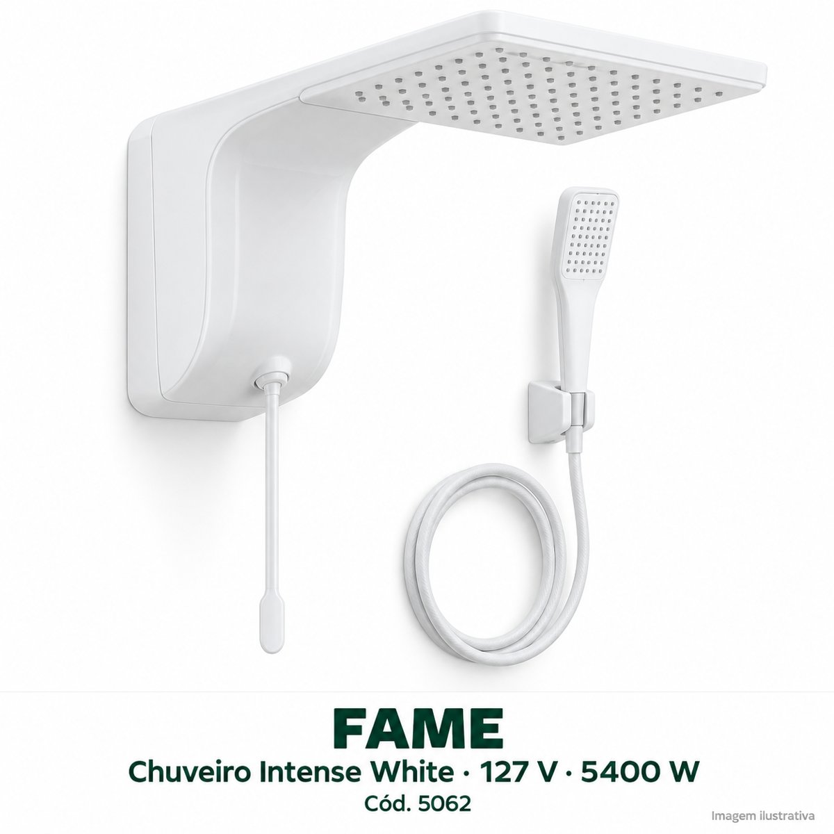 Chuveiro Fame Intense White 127V 5400W
