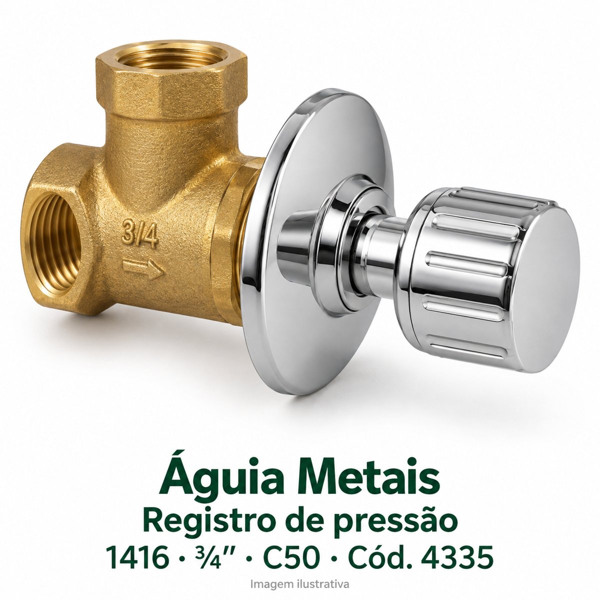 AGUIA Registro pres. ABS 1416 3/4 C50