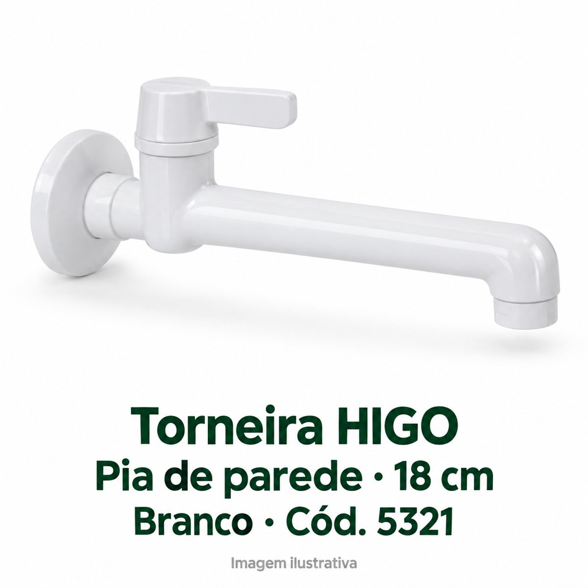Torneira HIGO Pia par. 18cm ar. Branco